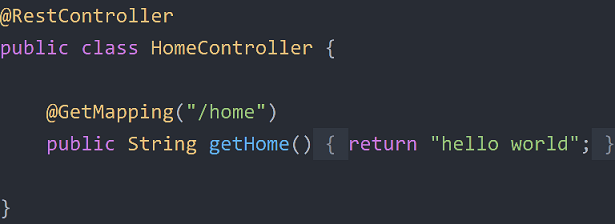 Rest Controller code to return some data