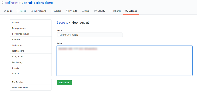 Github Secret